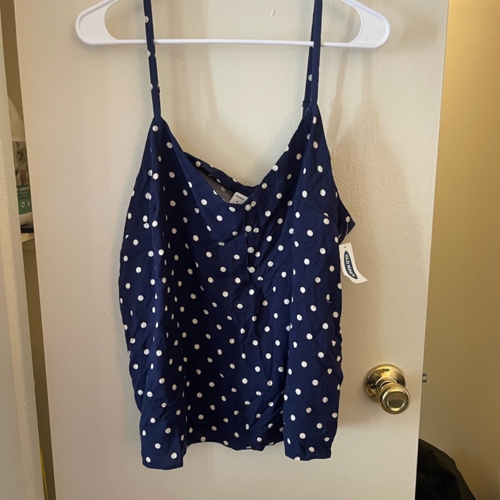 NWT Old Navy polka dot tank top - XL.